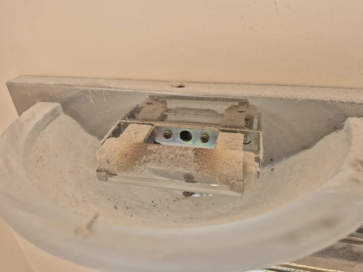 Light Fixture Cleaning Before Photo